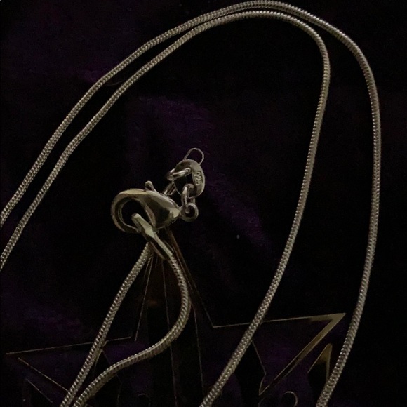 🧿SOLD!!🧿New SS925 Rope Necklace W Silver Opalite - Picture 4 of 16